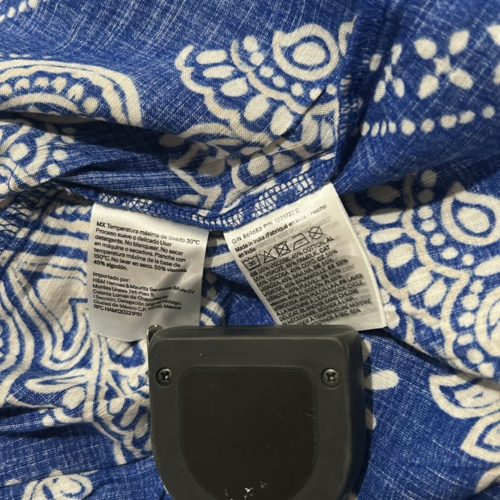 NWT H&M Ikat Paisley Dress Size M - Picture 11 of 12